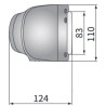 Reflektor przedni lampa H4 P+L złącze Deutsch Merlo JCB Manitou Ausa Genie Terex Eurocomach REPR1.24260 REPR1.24261