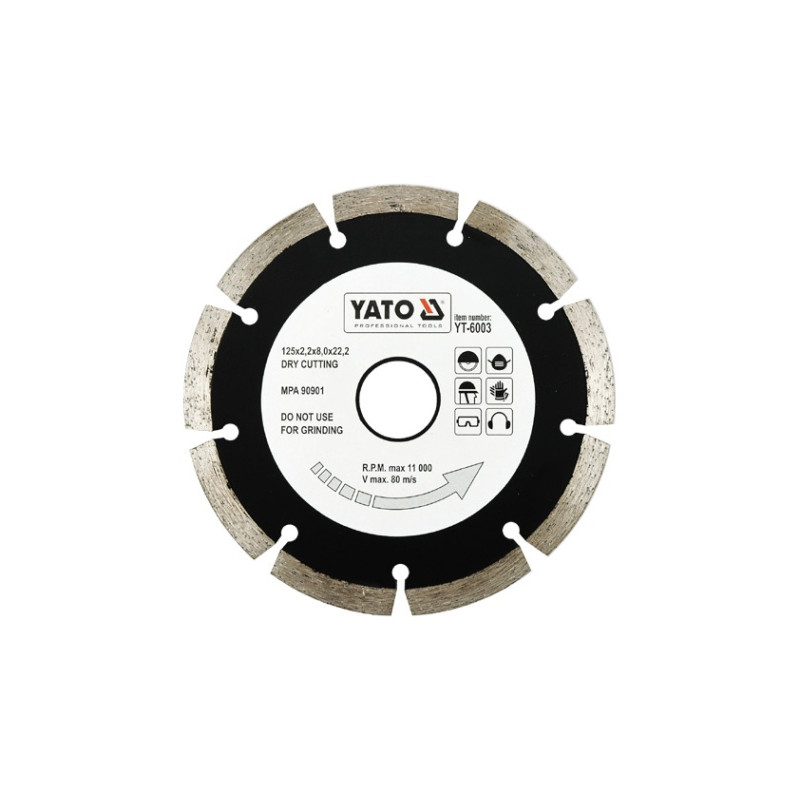 Tarcza diamentowa, segmentowa 125 mm - Yato