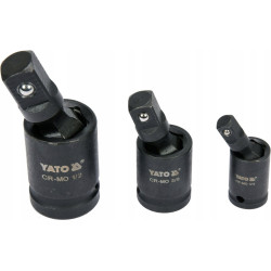 Zestaw przegubów udarowych 1/4" 3/8" 1/2" 3 sztuki Yato YT-10643