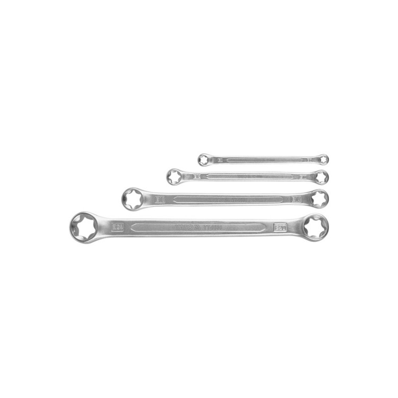 Klucze oczkowe torx kpl E6-E24, 4 cz. - Yato Klucze oczkowe torx kpl E6-E24, 4 cz. - Yato