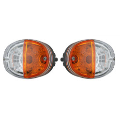 2x Lampa przednia kierunkowskaz pozycyjne AMP ciągnik Jhon Deere JCB LT3.48450