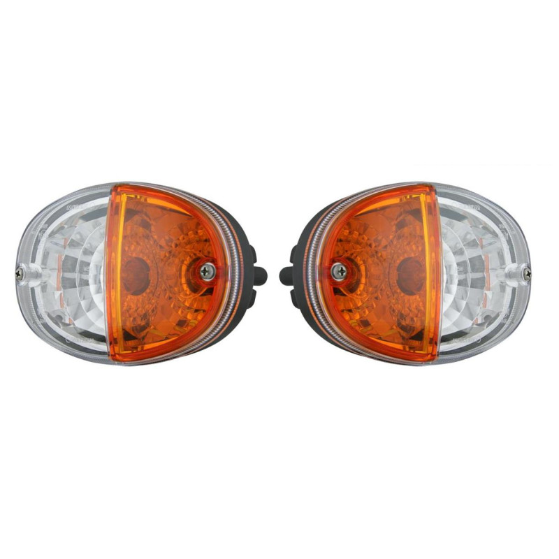 2x Lampa przednia kierunkowskaz pozycyjne AMP ciągnik Jhon Deere JCB LT3.48450 2x Lampa przednia kierunkowskaz pozycyjne AMP ciągnik Jhon Deere JCB LT3.48450