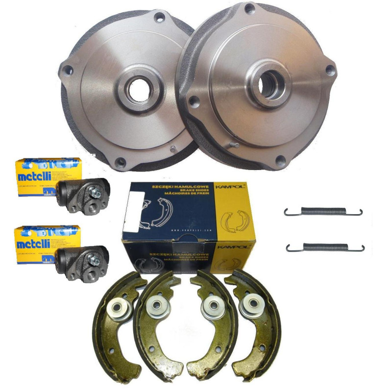 Bebny przod szczeki hamulcowe cylinderki Fiat 126p Standard STD 74-84
