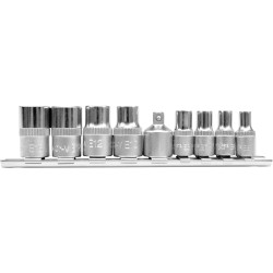 Klucze nasadowe torx e5 e16 9 sztuk Yato