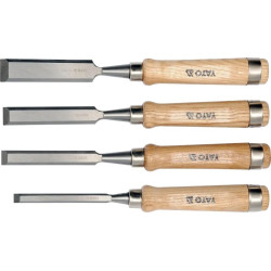 Dłuta stolarskie zestaw 4 sztuk 10mm 16mm 20mm 25mm YT-6260
