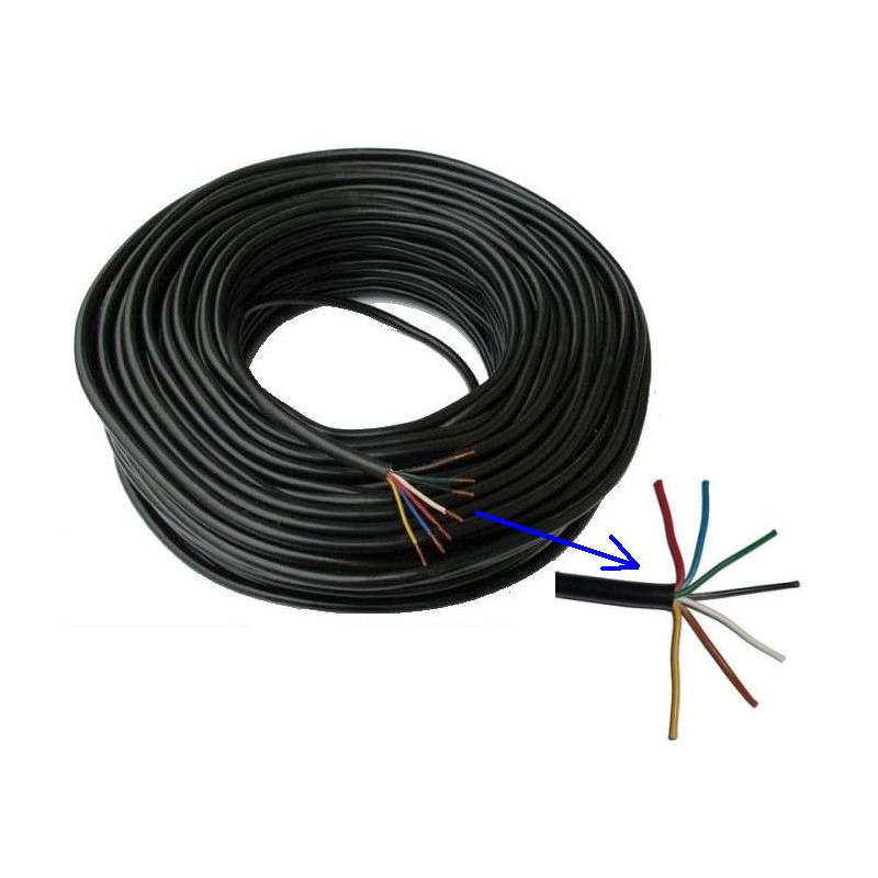 Przewód kabel 7 żył żyłowy YLYS 6x1mm + 1x1,5mm Przewód kabel 7 żył żyłowy YLYS 6x1mm + 1x1,5mm