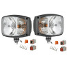 Reflektor lampa kierunkowskaz prawa + lewa złącze Deutsch pług traktor A.07131 RGV1B.52400 RGV1B.52410