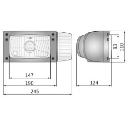 Reflektor lampa z kierunkowskazem Wesem prawy REPR2.42781