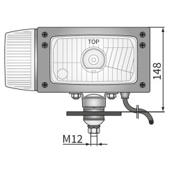 Reflektor lampa z kierunkowskazem Wesem prawy REPR2.42781