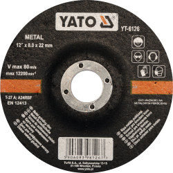Tarcza do szlifowania metalu 125x8,0x22 mm
