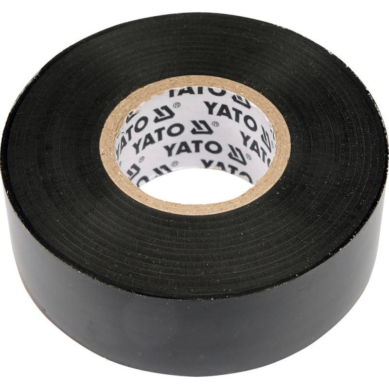 Taśma elektroizolacyjna 25mmx20mx0,19mm, czarna - Yato Taśma elektroizolacyjna 25mmx20mx0,19mm, czarna - Yato