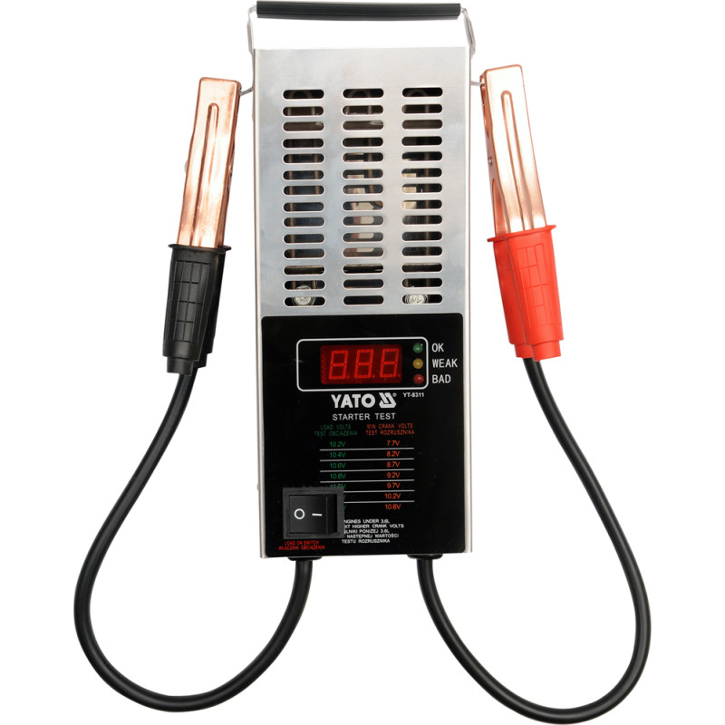 Tester akumulatorów cyfrowy 12v - Yato Tester akumulatorów cyfrowy 12v - Yato
