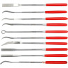 Zestaw pilników iglaków diamentowych 3 x 140 x 25 mm 10 sztuk YT-6145