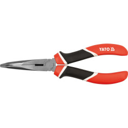 Szczypce wydłużone wygięte, CrV, 200 mm