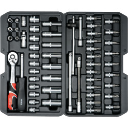 Zestaw narzędziowy 1/4 kpl 56 szt - Yato