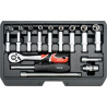 Zestaw narzędziowy 1/4", kpl. 23 szt. - Yato