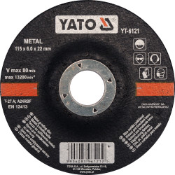 Tarcza do szlifowania metalu 115x6,0x22 mm