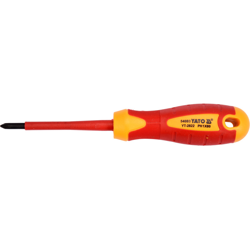 Wkrętak izolowany 1000 v ph1x80 mm - Yato Wkrętak izolowany 1000 v ph1x80 mm - Yato