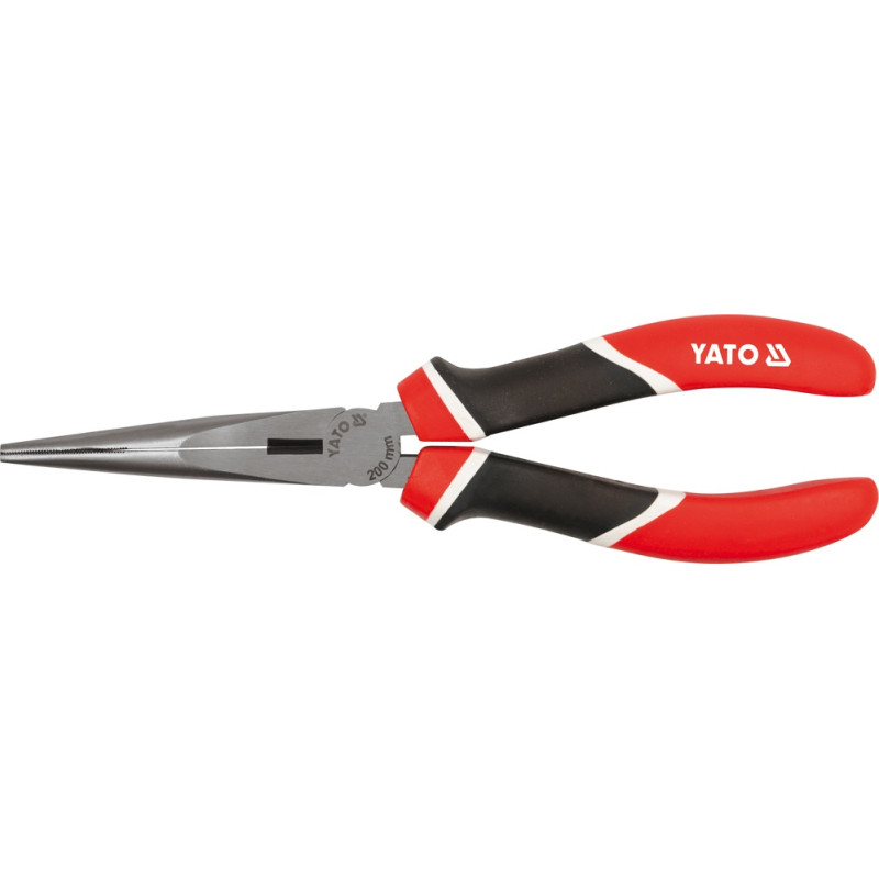 Szczypce wydłużone proste, crv, 160 mm