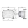 Reflektor lampa R2 Eicher Kubota New Holland Case Same Fiat RGP2.52650