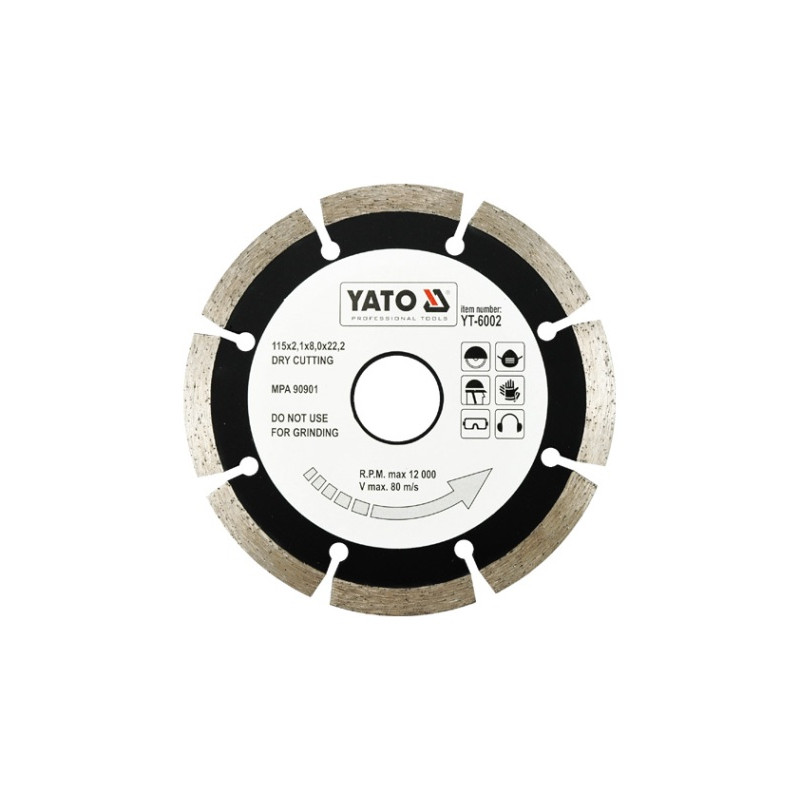 Tarcza diamentowa, segmentowa 115 mm - Yato