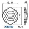 Osłona kratka reflektora do lamp HO3  Wesem A.37700