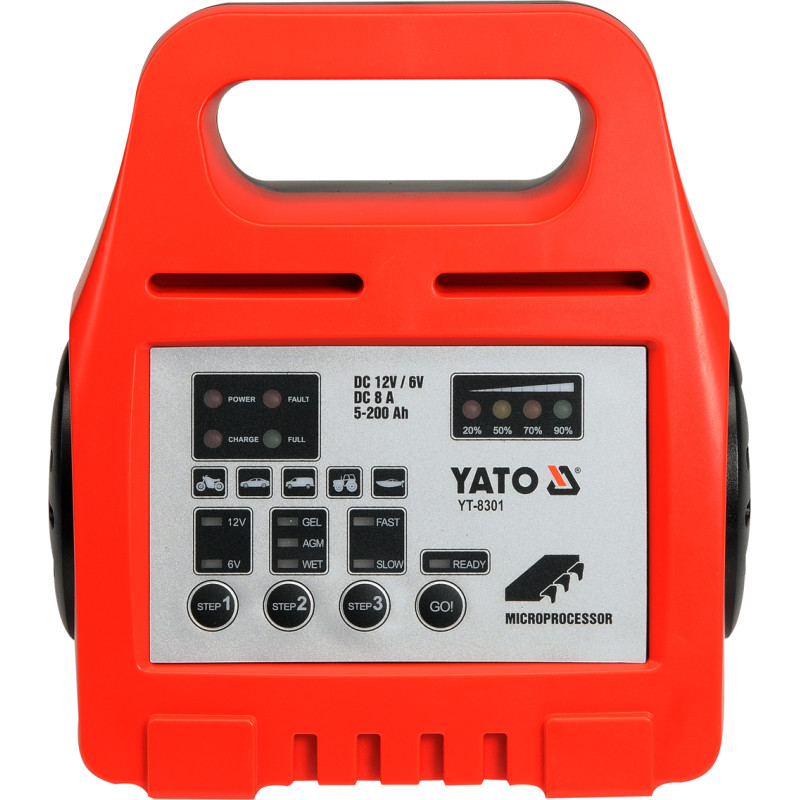 Prostownik elektroniczny 6/12V 8A 5-200Ah