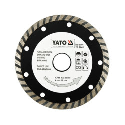 Tarcza diamentowa, segment turbo 125 mm