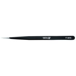 Pęseta prosta antystatyczna 140 mm powlekana