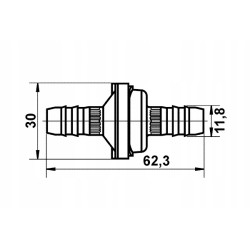Zawór serwa fi 11,8 mm uniwersalny Mercedes Opel Renault Volvo