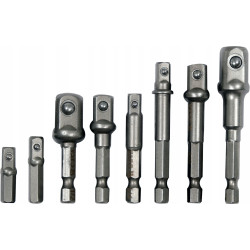 Zestaw adapterów HEX do nasadek 8 sztuk Yato YT-04639