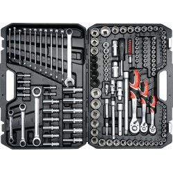 Zestaw narzędziowy 1/4 3/8 1/2 kpl 150 szt