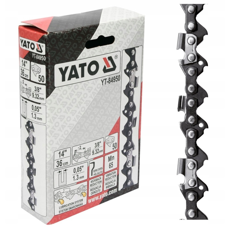 Łancuch tnący do pilarki 14" 3/8" 0,05" 50 pół dłuto Yato YT-84950