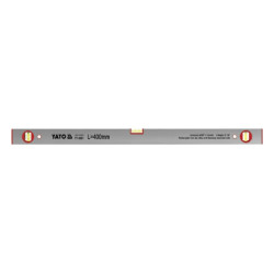 Poziomnica aluminiowa, 3 libelki 400 mm - Yato