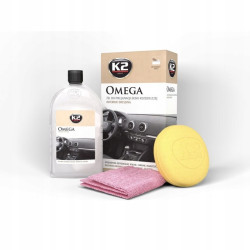 K2 OMEGA Żel do polerowania plastików + gąbka mikrofibra