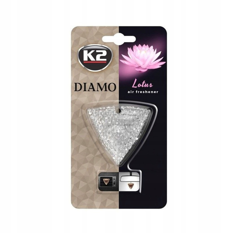 K2 DIAMO LOTUS Zapach samochodowy odświeżacz powietrza na kratkę K2 DIAMO LOTUS Zapach samochodowy odświeżacz powietrza na kratkę