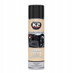 K2 Lakier sprey spray akrylowy czarny połysk 500 ml