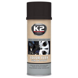 K2 COLOR FLEX Płynna guma w sprayu spreyu puszce czarny połysk 400 ml