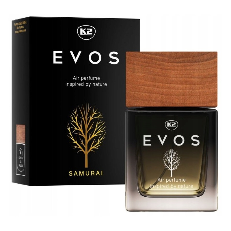 EVOS SAMURAI Flakon perfumy zapach odświeżacz powietrza 50ml EVOS SAMURAI Flakon perfumy zapach odświeżacz powietrza 50ml
