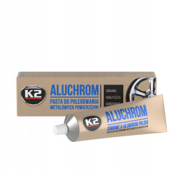 Pasta do polerowania metali chromu listew emblematów K2 Aluchrom 120 g