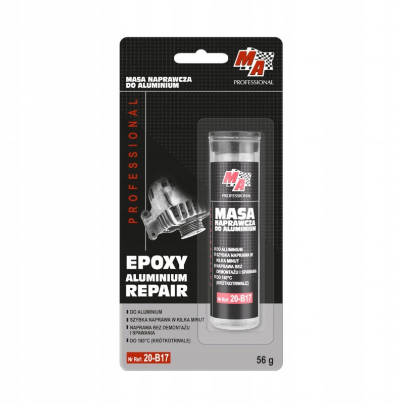 MA PROFESSIONAL Klej epoksydowy masa naprawcza do aluminium 56 g MA PROFESSIONAL Klej epoksydowy masa naprawcza do aluminium 56 g