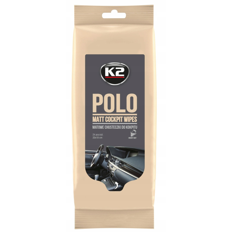 K2 Polo Matt Chusteczki ścierki szmatki matowe do kokpitu 24 szt. K2 Polo Matt Chusteczki ścierki szmatki matowe do kokpitu 24 szt.