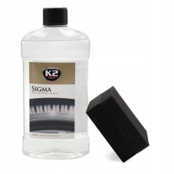 K2 SIGMA Żel do nabłyszczania opon gumy + aplikator gąbka 0,5l