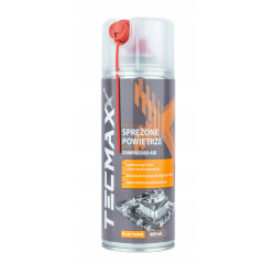 TECMAXX Sprężone powietrze w spreyu do czyszczenia + słomka 400 ml