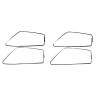 Ramka ramki okna Fiat 126p FL STD Standard srebne 4 sztuki