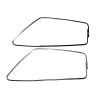 Ramka ramki okna Fiat 126p FL STD Standard srebne 4 sztuki