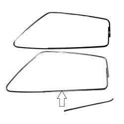 Ramka ramki okna Fiat 126p FL STD Standard srebne 4 sztuki