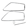 Ramka ramki okna Fiat 126p FL STD Standard srebne 4 sztuki