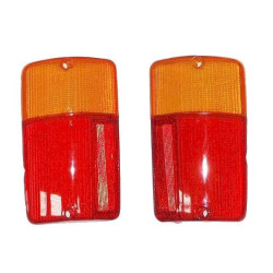 Klosz klosze lampy tył tylnej lewy + prawy Fiat 126p EL Elegant pomarańczowo-czerwony