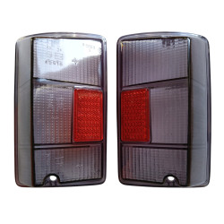 Klosz klosze lampy tył tylnej lewy + prawy Fiat 126p FL Bambino dymione szare